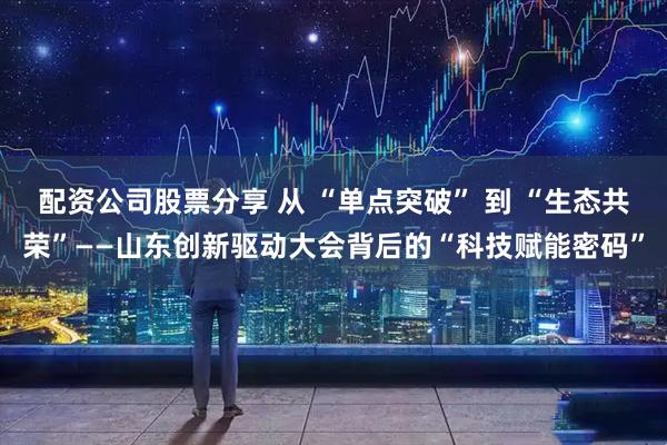配资公司股票分享 从 “单点突破” 到 “生态共荣”——山东创新驱动大会背后的“科技赋能密码”